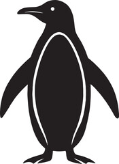 Penguin Silhouette Vector Illustration