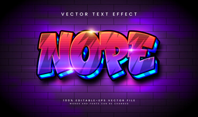 3d Elegant Glowing Vector Text Effect. Suitable for Tittle Design Event.