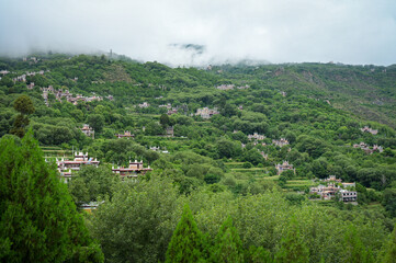 landscape with village