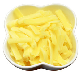 Shredded Cheese Topping in Flower-Shaped Bowl