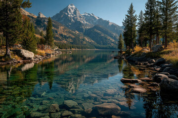 Fototapeta premium Taggart Lake, Grand Teton