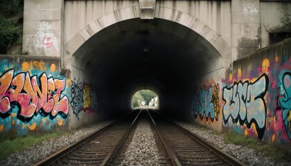 urban graffiti wall