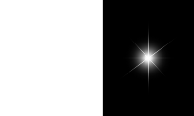 Bright star flare with a luminous center, an isolated PNG graphic for transparent overlay.
