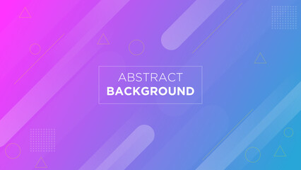 A colorful abstract background with gradients of pink, purple, and blue, featuring geometric shapes like circles, triangles, and lines. Ideal for presentations, web design, and graphic projects.