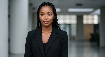 Professional Woman Smiling in Business Attire Portrait