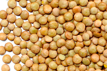 Lentils are small brown legumes rich in protein and fiber