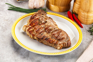 Grilled pork sirloin for dinner