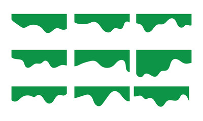 Collection of dividers shape templates. Curve Lines, Wave Collection of Abstract Design Element. Modern separator header for website and app in eps 10.