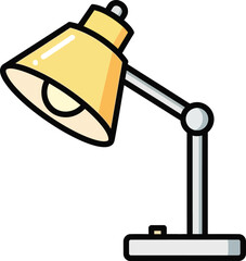 vector illustration of a lamp