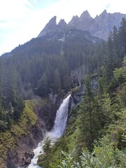Waterfall in the mountains