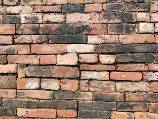 ancient brick wall made in almost 2500 years ago