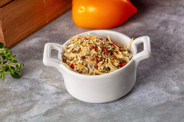 Dry vegetables seasoning for cooking