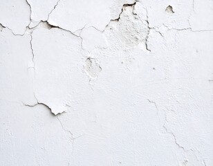 Obraz premium Cracked white wall texture