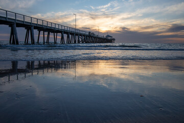 pier at sunset