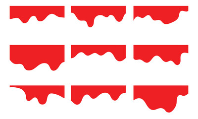 Border shape for website design. Abstract curve top headline. Vector banner header and separator. Dividers Shapes for Website. Curve Lines, Drops Set of abstract design separator header in eps 10.