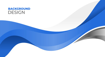 Art & Illustration | Business presentation banner with blue geometric shape