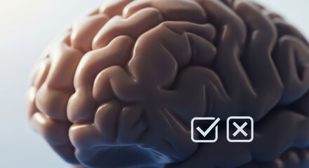 Fototapeta premium Human Brain: Decision Making, Choices, Cognition