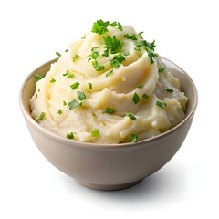 mashed potato isolated on transparent background
