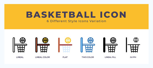 Basketball icon vector illustration. trendy styles