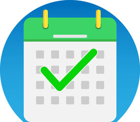 illustration calender checkmark -vector © Firmansyah