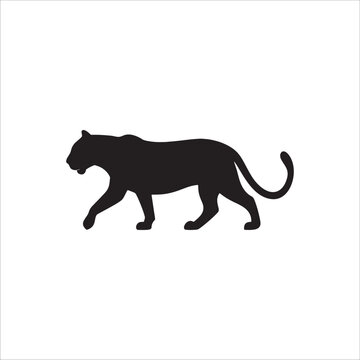 Tiger Silhouette Vector  Majestic Big Cat Design for Logos, Art & Decoration