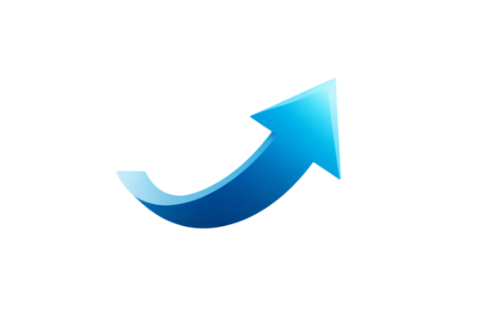 Dynamic upward arrow representing growth, progress, and success