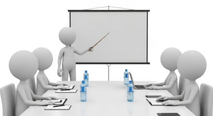 3d Business Presentation Meeting