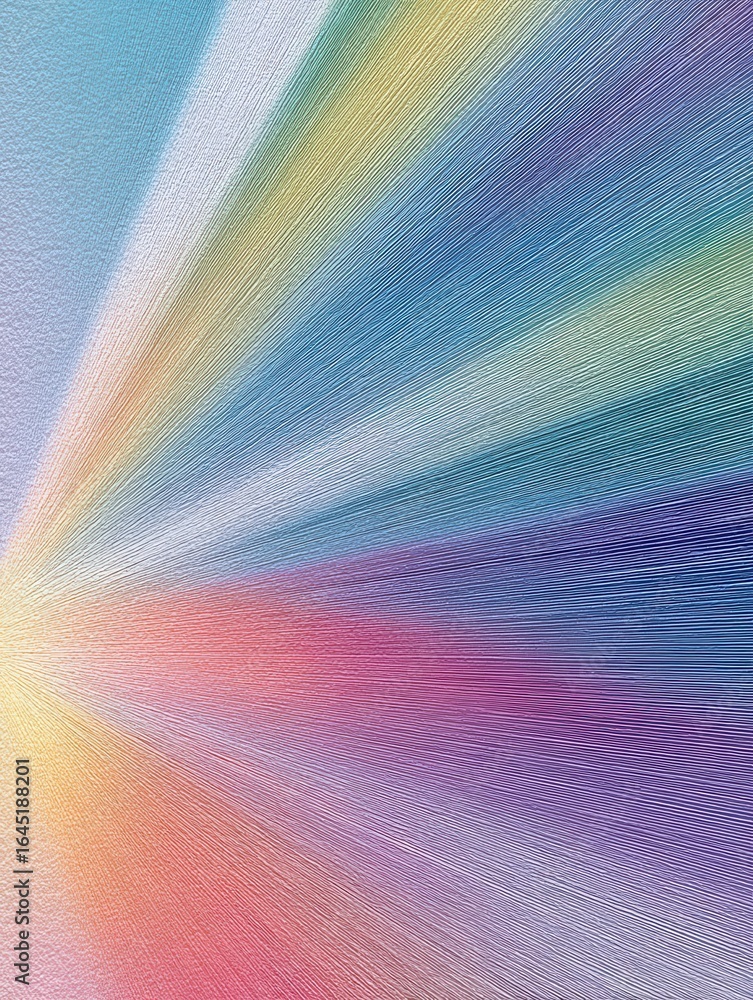 Poster abstract rainbow burst: vibrant abstract art showcasing a dynamic explosion of rainbow colors emanat