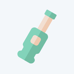 Icon Beer. related to BBQ symbol. flat style. design editable