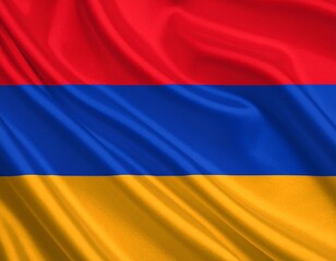 Fototapeta premium Flag of Armenia: A Tricolor Legacy of Valor, Sky, and Strength
