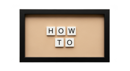 How To Guide Frame Tutorial Concept