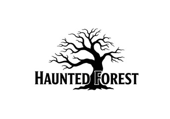 Obraz premium Spooky Silhouette Tree with 