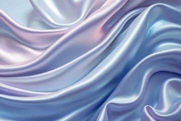 Obraz premium Iridescent silk fabric with soft pastel colors and elegant draping
