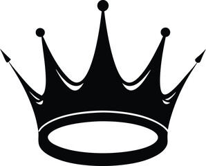 crown with halo on the white background.eps