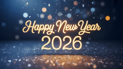 Celebrating the Arrival of 2026 With Festive Decorations, Sparkling Lights, and the Joyful Spirit of New Year Festivities in a Vibrant Atmosphere