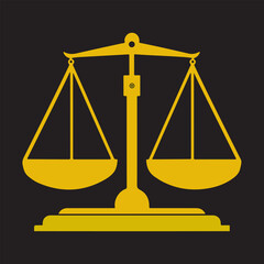 Balance Scale Colorful Vector Illustration Design (Version: 02)