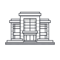 Modern architectural building exterior design for commercial projects