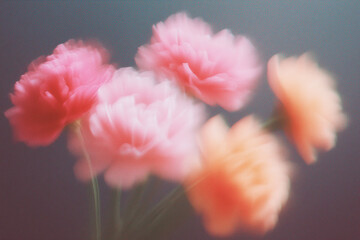 Dream abstract motion blurry vibrant flower posters,summer blossom flower iridescent background