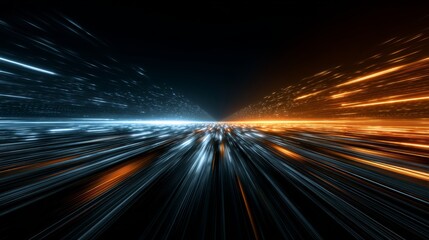Obraz premium Abstract futuristic background. Futuristic technology. Digital sound waves and data visualizations. Digital technology. Abstract Network Background. Modern tech. High-tech innovation. Copy space area 