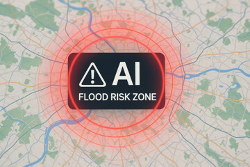 AI flood risk zone alert for social safety impact using advanced technology for disaster prevention and community protection