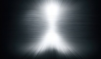 Abstract figure in radiant light