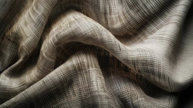 A close-up view of a cloth with a unique geometric pattern