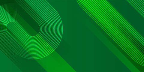 Modern green abstract background with sporty geometric shapes, smooth gradient textures, and elegant glowing lines, perfect for digital, business, or creative design projects.