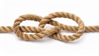 rope on a white background