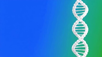 DNA Double Helix on a Green Screen for Compositing - Powered by Adobe