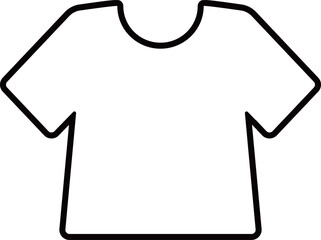 Tシャツのアイコン　モノトーン