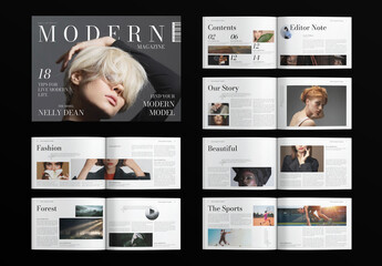 Modern Magazine Template Landscape
