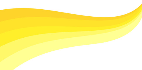 Sunny yellow wave gradient background. Summer banner. Vector illustration,