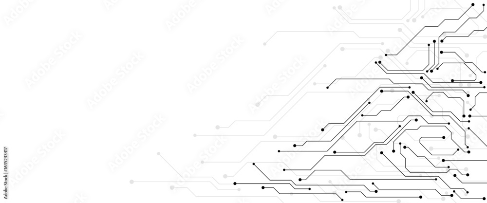 Poster abstract digital technology futuristic internet network speed connection white and blue background. 
