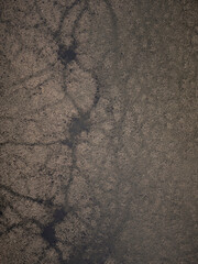 Drone aerial view of sewage and pollution